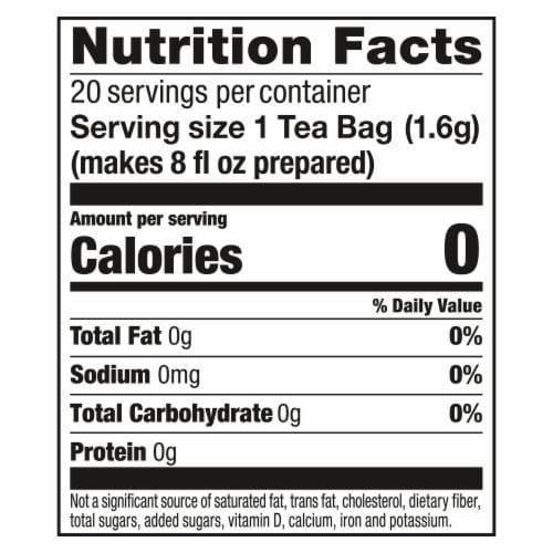 Lipton® Lemon Ginseng Green Tea Bags Perspective: right