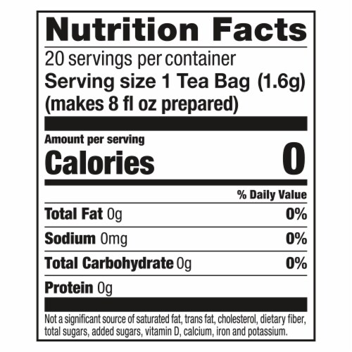 Lipton® Lemon Ginseng Green Tea Bags Perspective: right