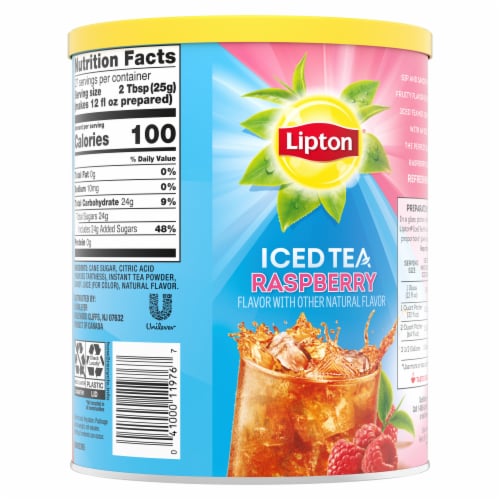 Lipton Raspberry Iced Tea Mix Perspective: right
