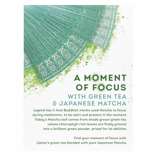 Lipton® Magnificent Matcha Mint Green Tea Bags Perspective: right