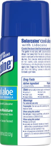 Solarcaine® Cool Aloe Spray Can Perspective: right