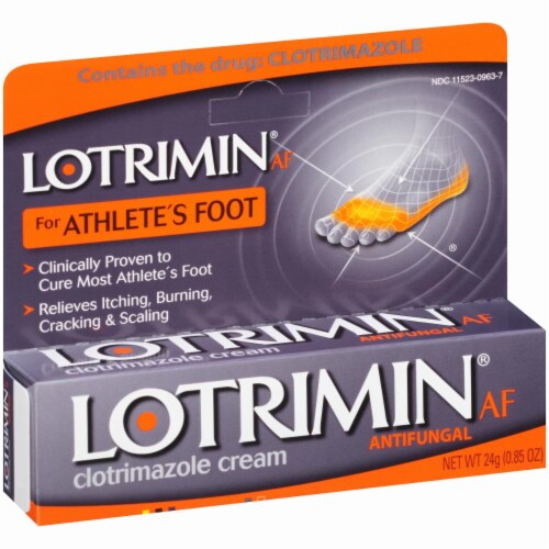 Lotrimin AF for Athlete's Foot Antifungal Clotrimazole Cream Perspective: right