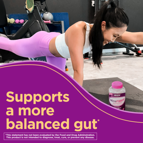 MiraLAX® MiraFiber® Dietary Supplement Gummies Perspective: right