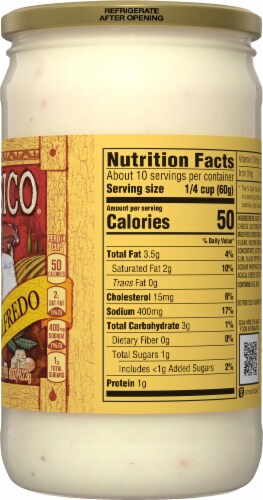 Classico® Creamy Alfredo Pasta Sauce Perspective: right