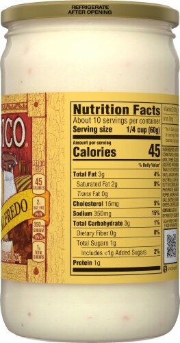Classico® Four Cheese Alfredo Pasta Sauce Perspective: right