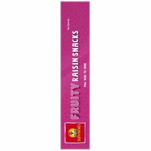 Sun-Maid® Fruity Raisin Snacks Sour Mixed Berry 7-Ct Box/.7oz Pouches Perspective: right