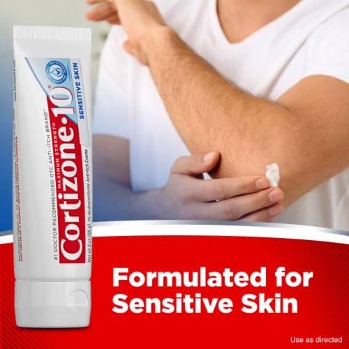 Cortizone 10 Maximum Strength Sensitive Skin Anti-Itch Cream 1% Hydrocortisone Perspective: right