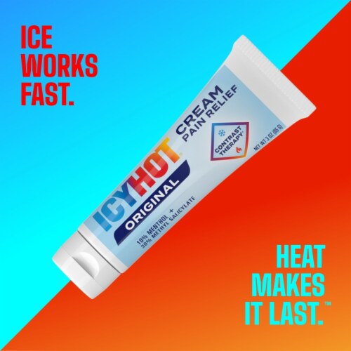 Icy Hot Original Pain Relief Lidocaine Cream Perspective: right