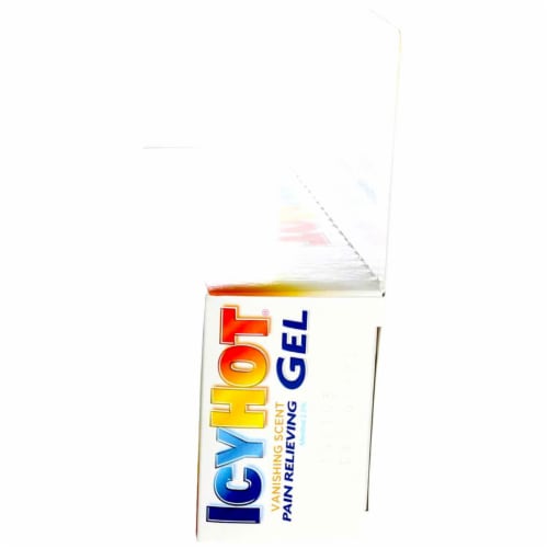 Icy Hot Vanishing Scent Pain Relieving Gel with No-Mess Sponge Applicator Perspective: right