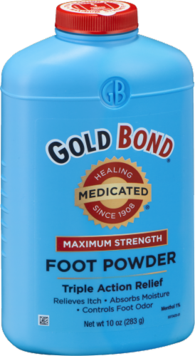 Gold Bond Medicated Maximum Strength Foot Powder Perspective: right