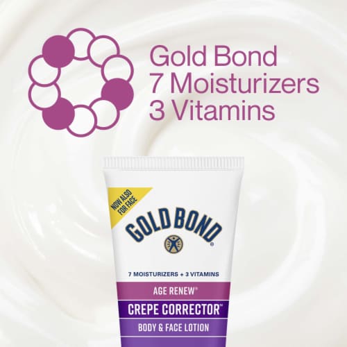 Gold Bond Age Renew Crepe Corrector Replenishing & Smoothing Formula Body Lotion Perspective: right