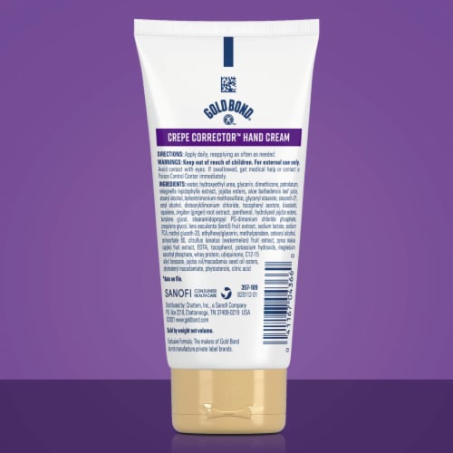 Gold Bond Age Renew Crepe Corrector Hand Cream Replenishing & Smoothing Formula Perspective: right