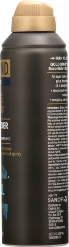 Gold Bond Ultimate Men's Essentials Body Powder Spray Nightfall Scent Perspective: right