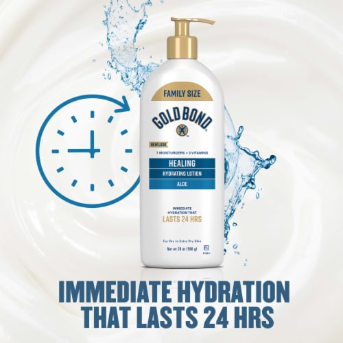 Gold Bond® Healing Hydrating Lotion With Aloe Perspective: right