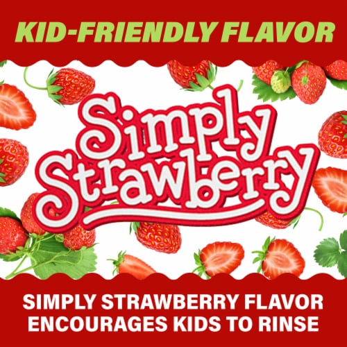 ACT Kids Pure Protect Anticavity Fluoride Mouthwash, No Dyes or Alcohol, Strawberry Perspective: right