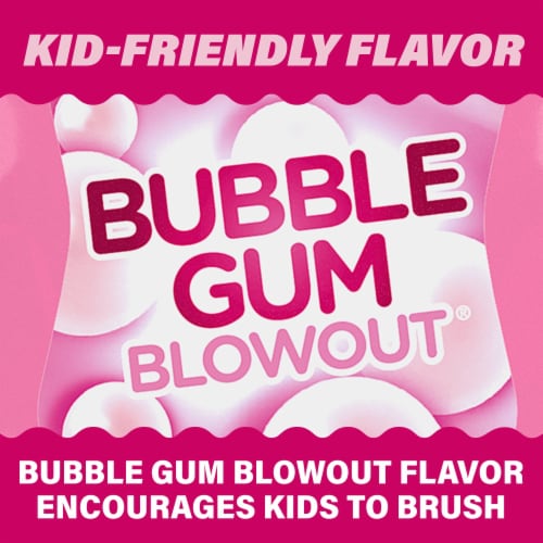 ACT Kids Anticavity Fluoride Bubble Gum Blowout Toothpaste Perspective: right