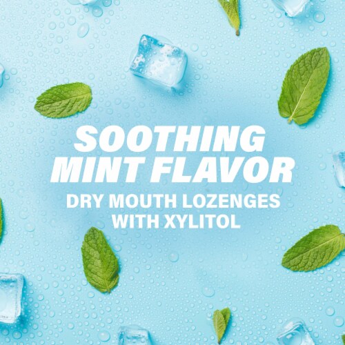 ACT Dry Mouth Soothing Mint with Xylitol Lozenges Perspective: right