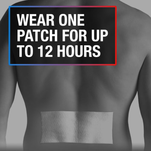 Icy Hot Max Strength Fast Pain Relief Lidocaine Patches Perspective: right