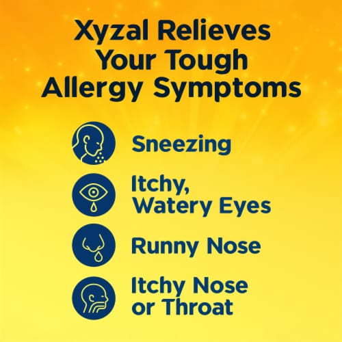 Xyzal® Allergy 24 Hour Relief Tablets 5mg Perspective: right