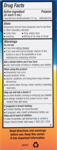Xyzal® Allergy Relief Children's Oral Solution Perspective: right