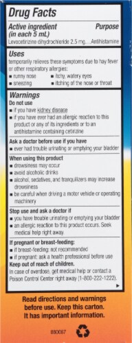 Xyzal® Allergy Relief Children's Oral Solution Perspective: right