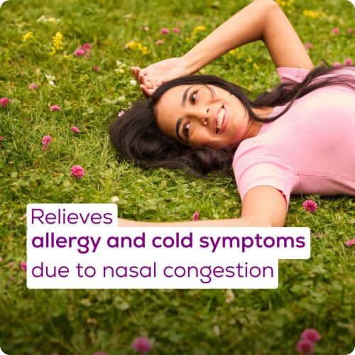 Allegra D 24-Hour Non-Drowsy Allergy Congestion Relief Antihistamine Tablets with Pseudoephedrine Perspective: right