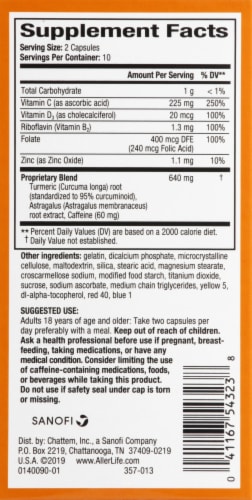 AllerLife Energize Daily Wellness Allergy Support Dietary Supplement Capsules 20 Count Perspective: right