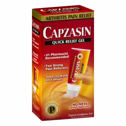 Capzasin No Mess Applicator Quick Relief Gel Perspective: right