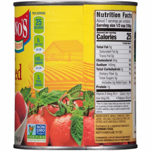 Furmano's® Whole Peeled Tomatoes Perspective: right