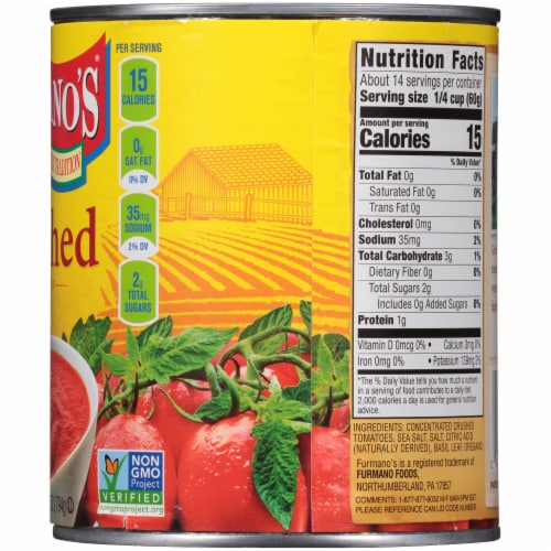 Furmano's® Crushed Tomatoes Perspective: right