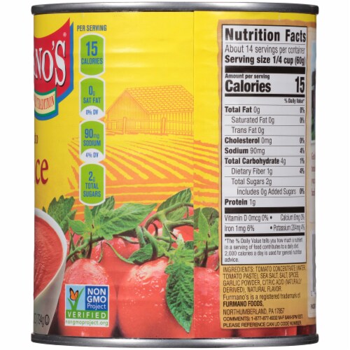 Furmano's® Tomato Sauce Perspective: right