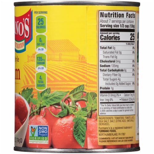Furmano's® Italian Style Plum Tomatoes Perspective: right