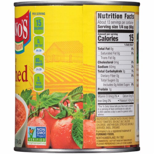Furmano's® Chunky Crushed Tomatoes Perspective: right