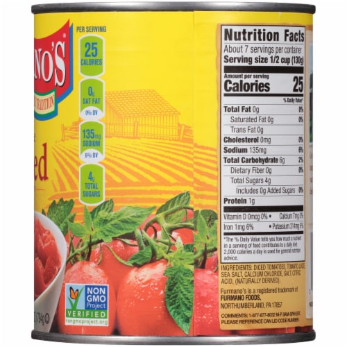 Furmano's® Petite Diced Tomatoes Perspective: right