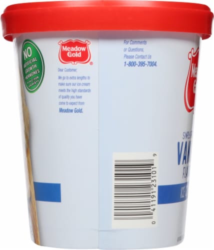Meadow Gold® Vanilla Ice Cream Tub Perspective: right