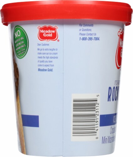 Meadow Gold® Rocky Road Ice Cream Tub Perspective: right