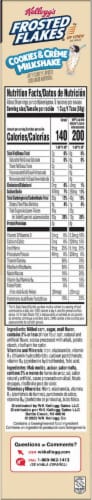 Kellogg's Frosted Flakes® Cookies & Creme Milkshake Cereal Perspective: right