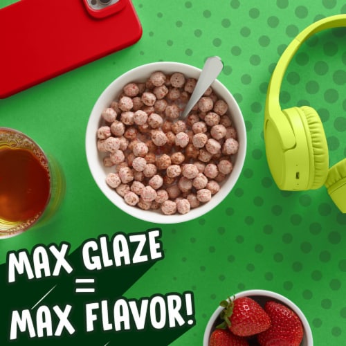 Kellogg's® Apple Jacks Glazed Donut Holes Apple Cinnamon Cereal Perspective: right