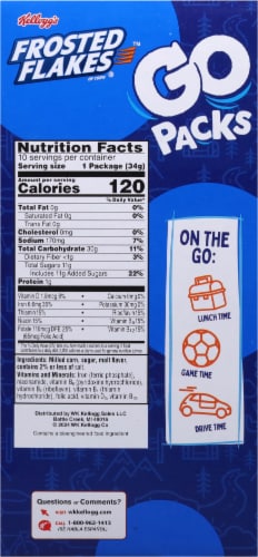 Kellogg's Frosted Flakes® Snacking Cereal Go Packs Perspective: right