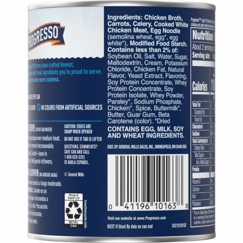 Progresso Light Creamy Chicken Noodle Canned Soup Perspective: right