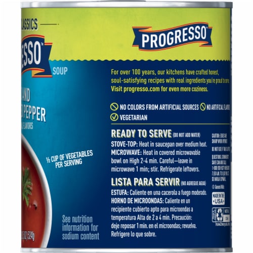 Progresso Vegetable Classics Tomato and Roasted Red Pepper Soup Perspective: right