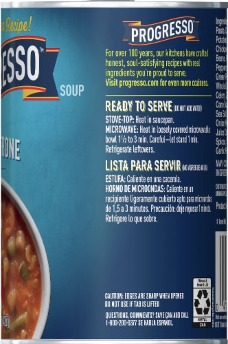 Progresso Minestrone Soup Perspective: right