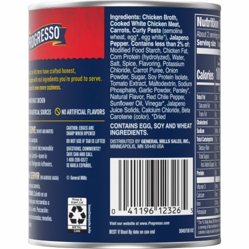Progresso™ Spicy Chicken Noodle Soup with Jalapeno Perspective: right