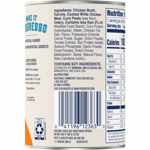 Progresso Gluten Free Homestyle Chicken Soup Perspective: right