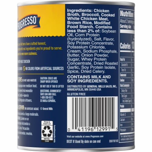 Progresso Rich & Hearty Creamy Chicken & Broccoli Soup Perspective: right