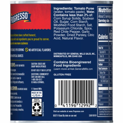 Progresso™ Spicy Gluten Free Tomato Canned Soup Perspective: right