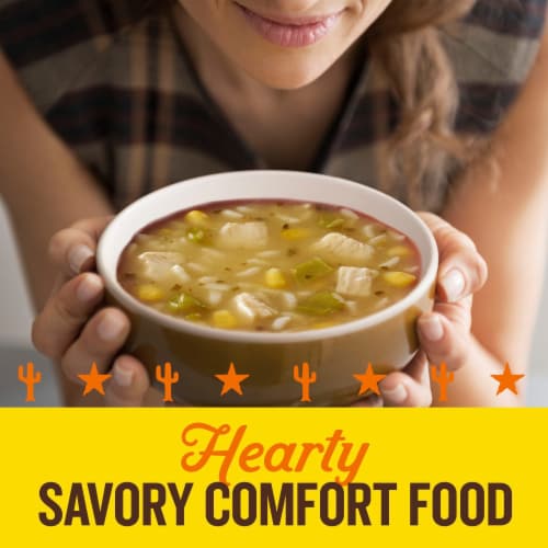 Old El Paso Mexican Style Chicken and Rice With Corn Canned Soup Perspective: right