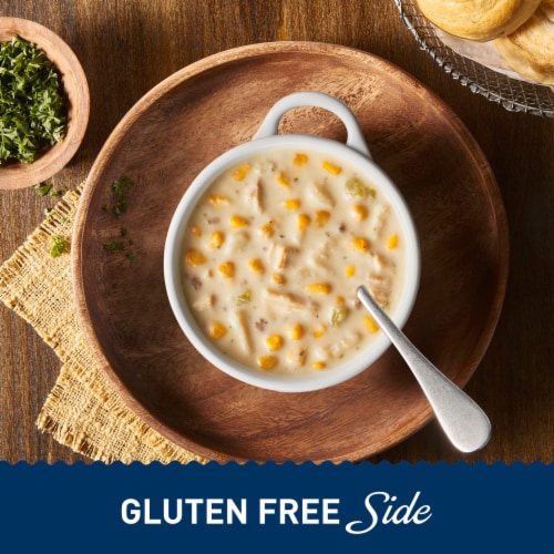 Progresso Reduced Sodium Chicken Corn Chowder Canned Soup Perspective: right