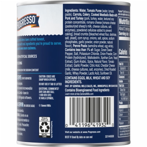 Progresso™ Light Italian Style Meatball Soup Perspective: right