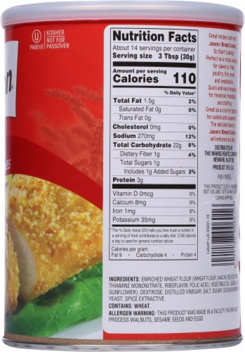 Jason® Plain Bread Crumbs Perspective: right